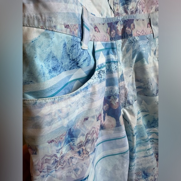 Rojo Snow Day Snowscape 15K Snowboard Bib Pants NWOT - Picture 7 of 11